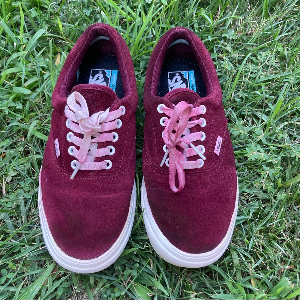 Vans Cloudfoam Comfy Cush Maroon Lace Up Sneakers